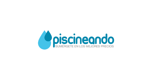 Logo de Piscineando.com una web ecommerce que vende material para piscinas