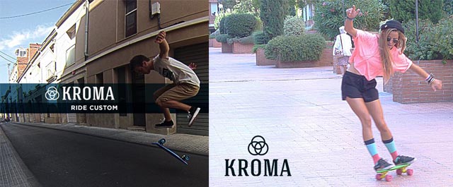 Rider Elisabet Melero y Sergi Sanmarti de Kroma Skateboards